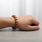 Natural Wood Bracelet Geometric Design