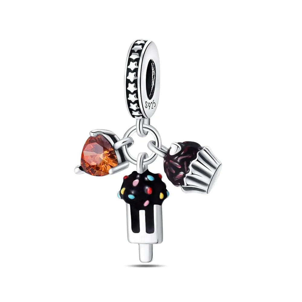 Charm dulce de Plata de Ley 925 compatible con PANDORA