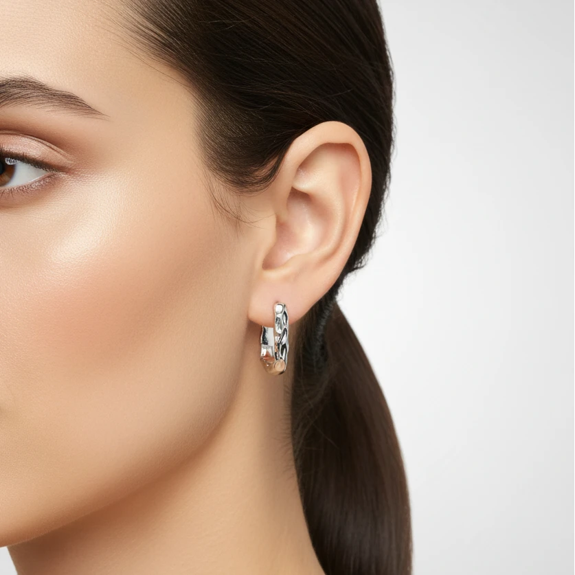 Textured Gold Stainless Steel Rings