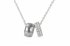 Double Shine Stainless Steel Necklace