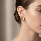 Set of 3 Stainless Steel Rings with Rhinestones