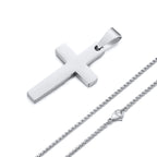 Minimalist Stainless Steel Cross Necklace 