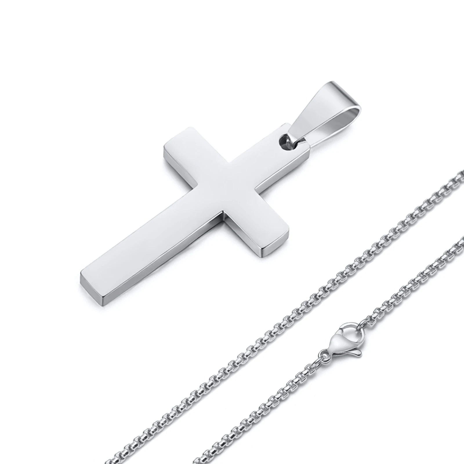 Minimalist Stainless Steel Cross Necklace 