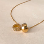 Double Shine Stainless Steel Necklace