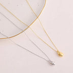 Minimalist Gold Drop Necklace