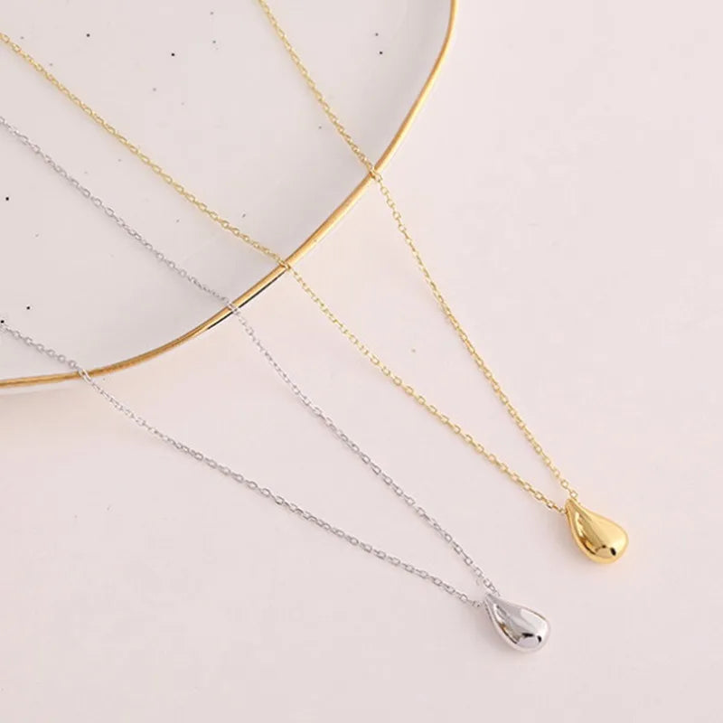Minimalist Gold Drop Necklace