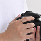 Anillo de hombre con detalle trenzado