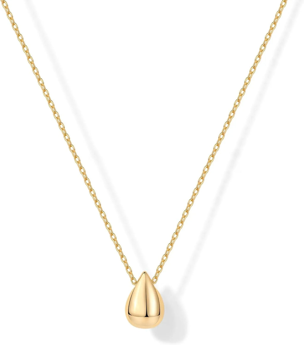 Minimalist Gold Drop Necklace