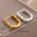 Textured Gold Stainless Steel Rings