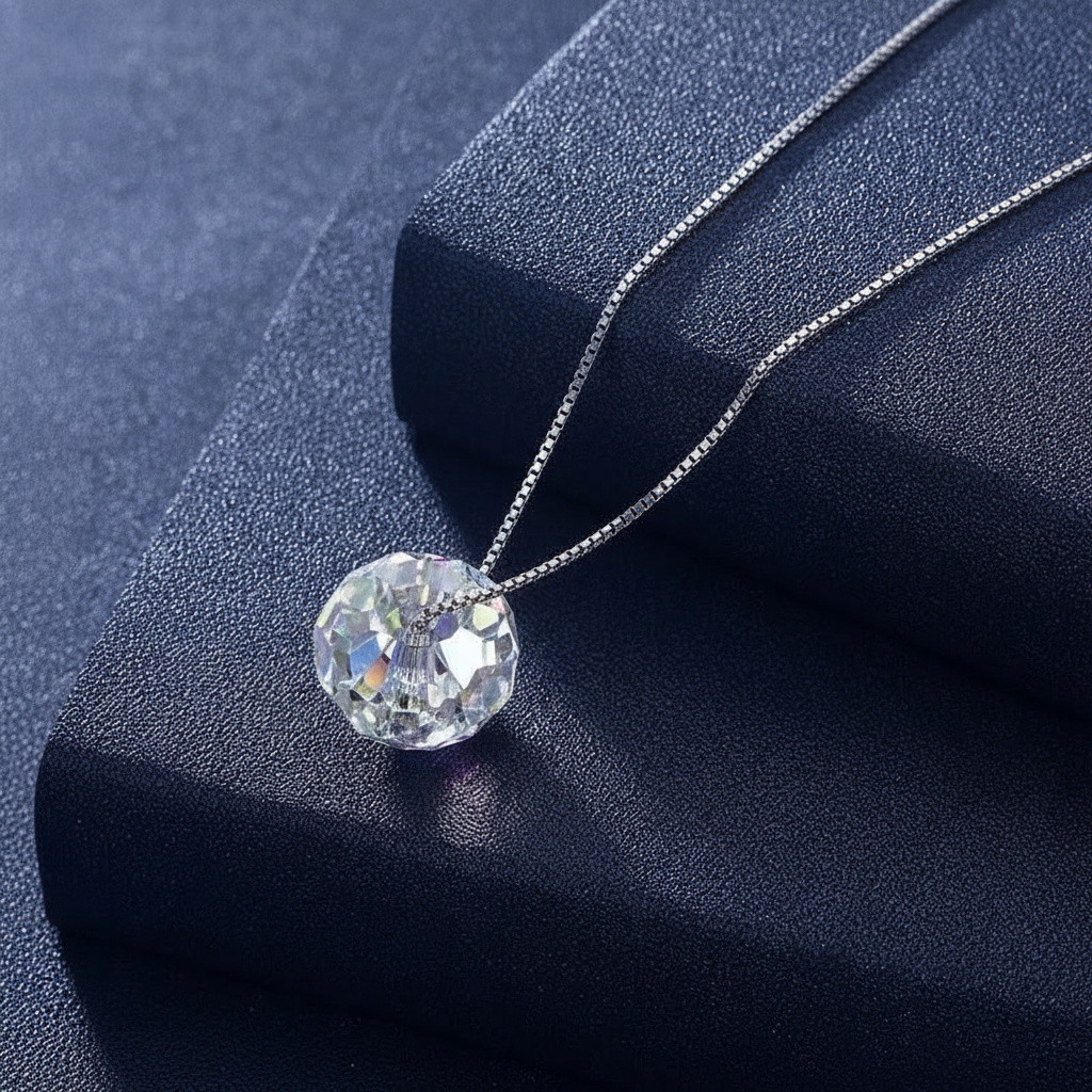 Collar de Cristal Swarovski en Plata de Ley 925