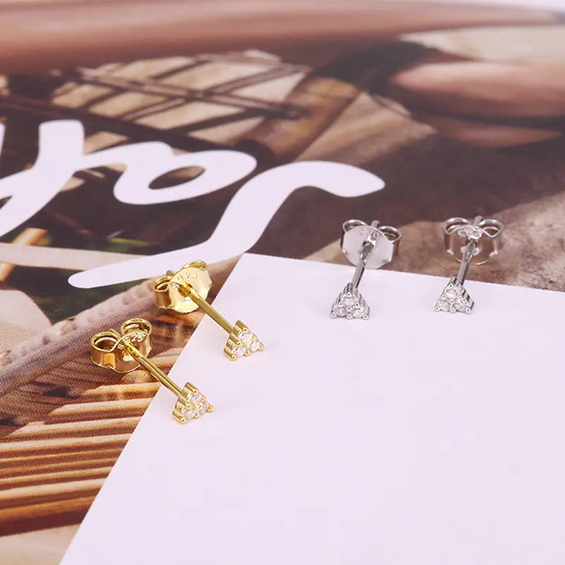 Pendientes geométricos de Plata de Ley S925