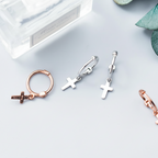 Cruz de plata de Ley S925 minimalistas