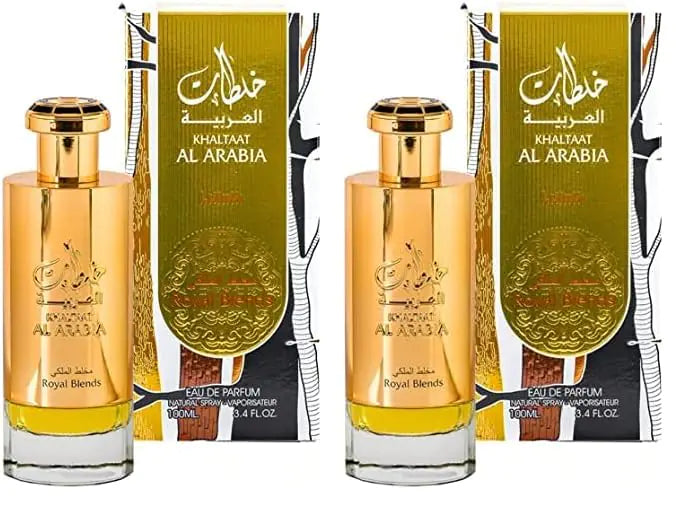 Lattafa Royal Amber Blend Unisex EDP Spray 3.4 Oz Twin Pack
