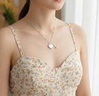 Collar con Cerradura de Corazón de Elementos Swarovski